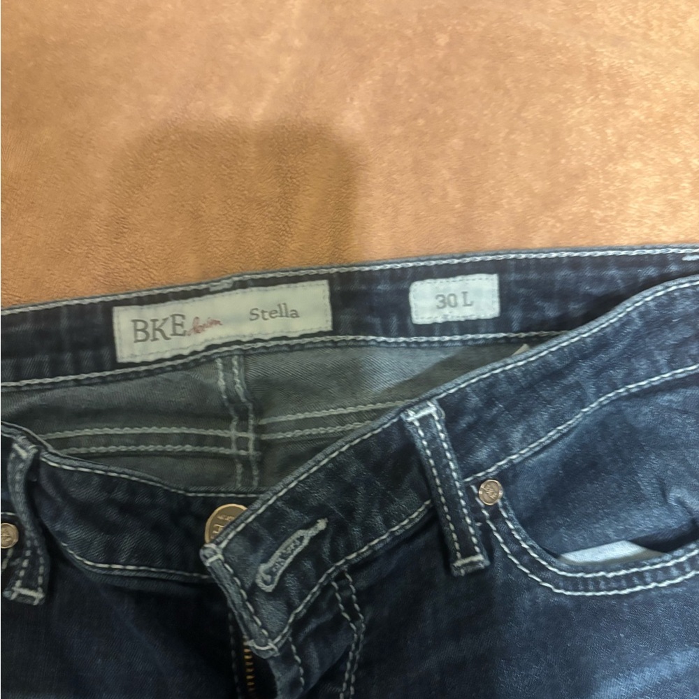 BKE Women's Dark Blue trouser Jeans 29L - Picture 3 of 3
